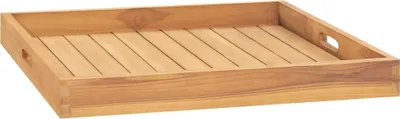 Image de Plateau de service 60x60 cm Bois de teck massif