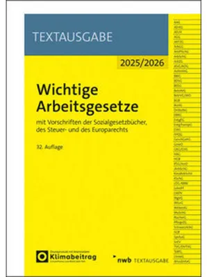 Produktbild von Wichtige Arbeitsgesetze