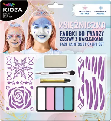 Image de Set de maquillage avec autocollants Princesse Kidea