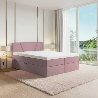 Immagine prodotto di Best For Home Jubilee Bonell Box Spring Bed con Topper (180 x 200 cm, Trinity 19)