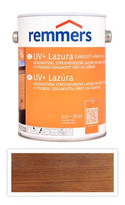 Obrázek produktu pro REMMERS UV+ Lazura - dekorativní lazura na dřevo 2.5 l Ořech