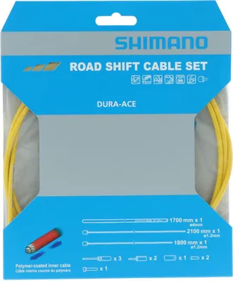Produktbild von Shimano Y63Z98992 Zugsatz – Schaltzug Rennrad gelb Y63Z98992
