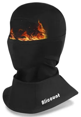 Immagine prodotto di Scaldacollo invernale, passamontagna antivento, caldo, maschera da sci, unisex, colore nero