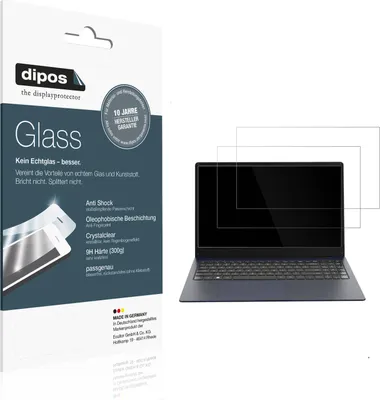 Zdjęcie produktu dla 2x dipos GlassCC VALE Laptop R15E 15.6 Zoll