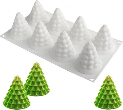 Produktbild von Silikon-Weihnachtsbaum-Backform 3D