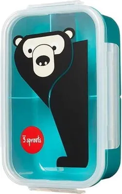Produktbild von Frühstücks-Lunchbox Bento Bear blaugrün / 3 Sprouts
