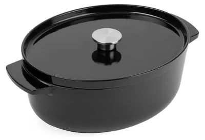 Obrázek produktu pro KitchenAid CC006064-001, 5,6 l, Černá, Litina, Keramický, Elektrický, Plyn, Halogen, Indukční, Utěsněná plotna, Černá, Litina