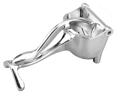 Produktbild von Manuelle Saftpresse aus Aluminiumlegierung – tragbare Fruchtpresse mit Trestertrennung und Ausgießrinne für Zuhause