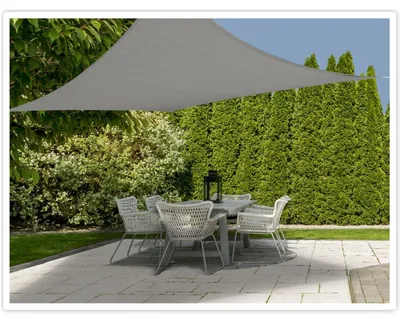 Produktbild von Schattentuch - quadratisch - 300 x 300 cm - grau