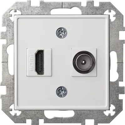 Obrázok produktu pre Liregus Socket Hdmi+Tv-002-01 White