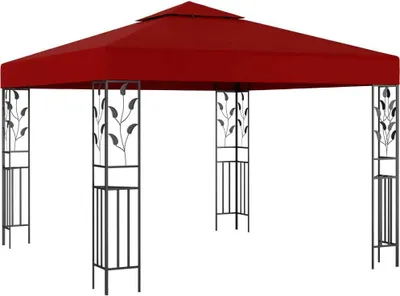 Image de Belvédère 3x3 m Rouge bordeaux