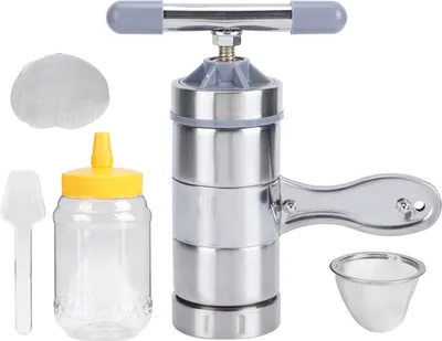 Produktbild von Tragbare Mini-Honigschleuder aus Edelstahl, manuelle Pressmaschine, Imkerei-Werkzeug