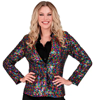 Productafbeelding van W WIDMANN MILANO - Feestkleding - Blazer met pailletten voor dames - Kleurrijk
