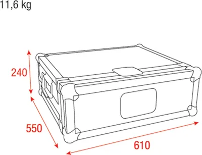 Produktbild von Showtec Case for LAMPY 20 Flight Case
