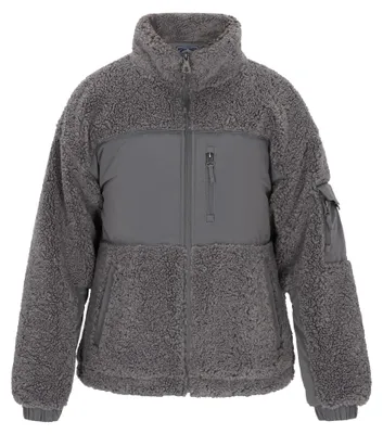 Produktbild von Herren Jacke Grau M im lässigen Stil mit Reißverschluss und praktischen Reißverschlusstaschen