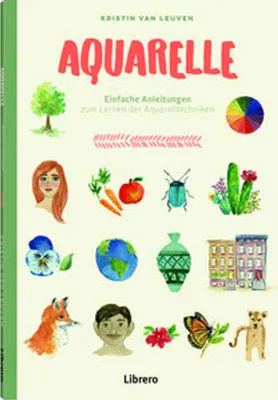 Immagine prodotto di Aquarellfarben für angehende Künstler mit leicht nachvollziehbaren Motiven und Schritt-für-Schritt-Anleitungen