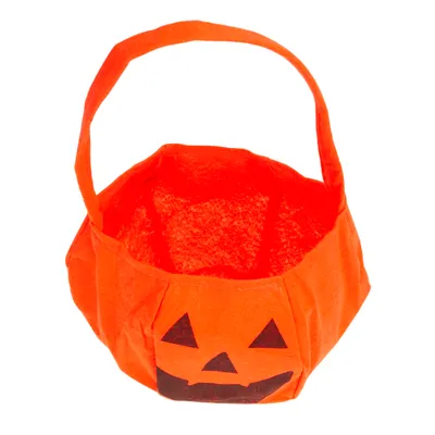 Obrázok produktu pre Tekvicové cukrovinky taška Halloween vedro tkanina kôš