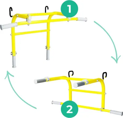 Immagine prodotto di Barra per trazioni 2w1 Next Basic gialla, fino a 100 kg