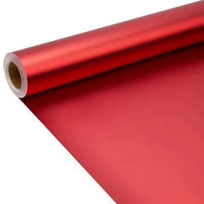 Productafbeelding van Rode Matte Inpakpapier Rol voor Cadeaus (43cm x 9m)