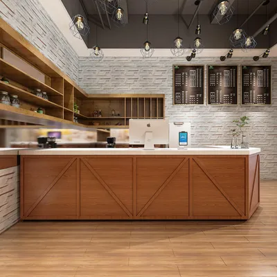 Immagine prodotto di Bancone bar in stile industriale-retrò, bancone ad angolo, bancone bar minimalista, bancone bar in stile ristorazione   180 x 60 x 100 cm