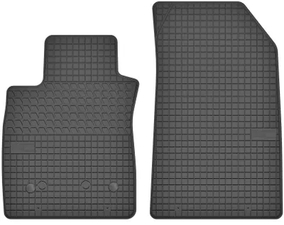 Productafbeelding van Rubberen voormatten voor Renault Clio III / Clio IV 2005-2012 / 2012-2020 (stationwagen/stationwagen/hatchback) – 2-delig, zwart, op maat