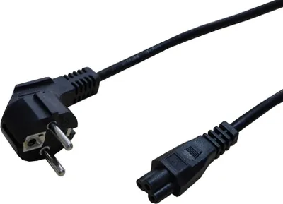 Produktbild von STANDARD Netzkabel, 3pol. Notebook-Buchse, schwarz, 1,8 m