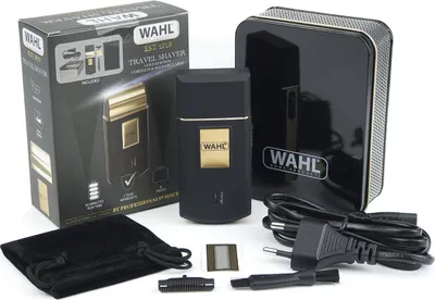 Produktbild von Wahl 07057-016, Folienschaber, Schwarz, Gold, 3,3 cm, 0,1 mm, Wechselstrom/Batterie, Nickel-Metallhydrid (NiMH)
