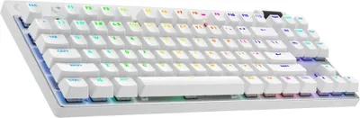 Produktbild von Logitech G Pro X TKL Lightspeed Kabellose Gaming-Tastatur in Weiß für Gamer