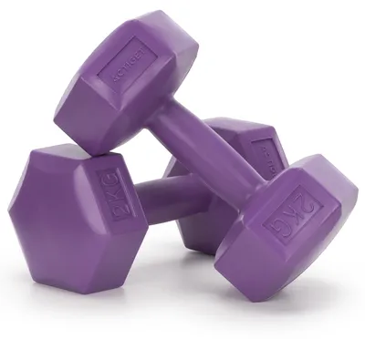 Productafbeelding van Dumbbell Set - 2 KG - Paars - Oefengewichten