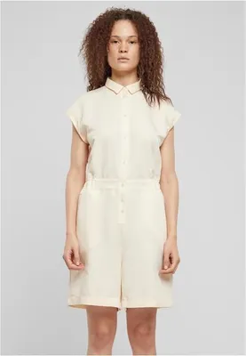 Image de Urban Classics Ladies Viscose Twill Jumpsuit whitesand - L