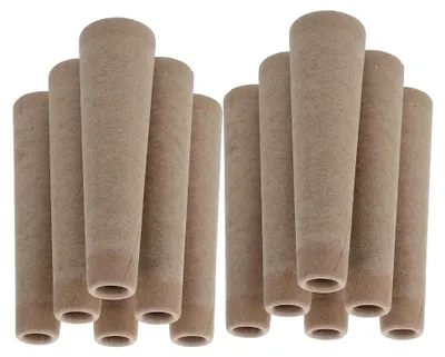 Produktbild von 12 Stück DIY Wollwickelröhrchen aus Karton – Wiederverwendbare Garnspulen für Handstricken und Häkeln