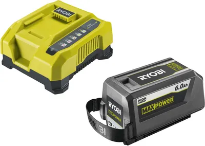 Produktbild von RYOBI Akku-Starterset RY36BK60B-160 MAX POWER 36V 6Ah, Li-Ion-Akku 36 Volt, Lithium+ Akku, Ladegerät, Batterie, Charger