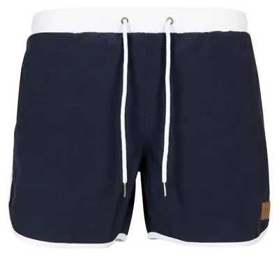 Image de Urban Classics - Short de bain pour homme TN173 (S) (bleu marine/blanc)