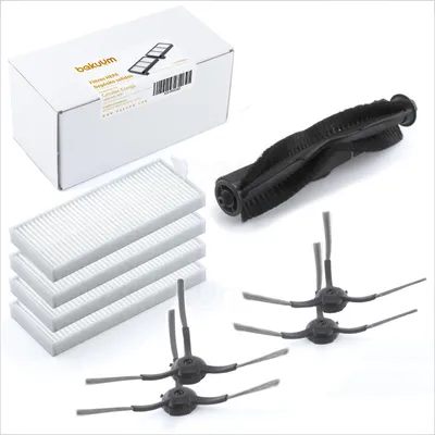 Ersatzteilset für Cecotec Conga 5290 Ultra: 4 Bürsten + 4 Filter + 1 Rolle