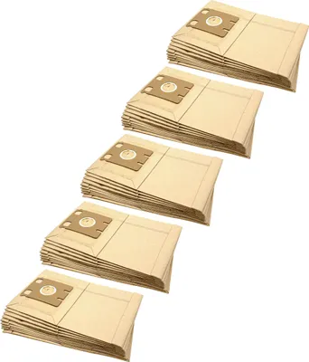 Produktbild von vhbw 50x Staubbeutel Ersatz für Menalux 3102/CT21 für Staubsauger - Typ E 30,5cm x 19,5cm Sandfarben