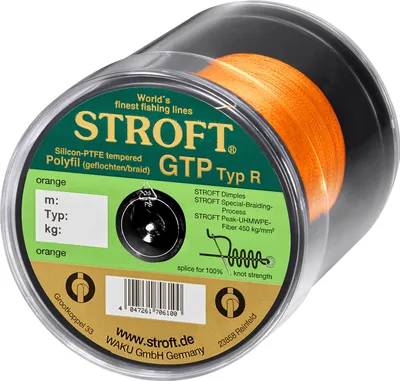 Produktbild von Schnur STROFT GTP Typ R Geflochtene 500m orange R7-0,300mm-18kg