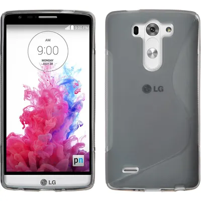 Produktbild von PhoneNatic Case kompatibel mit LG G3 S - grau Silikon Hülle S-Style + 2 Schutzfolien