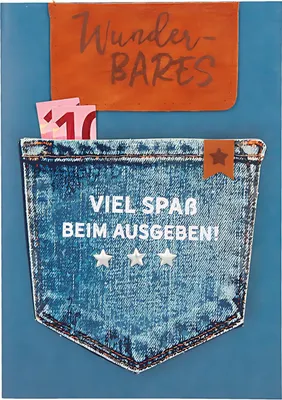 Obrázek produktu pro Designové skládací karty s motivem 34, WunderBARES-Have fun spending