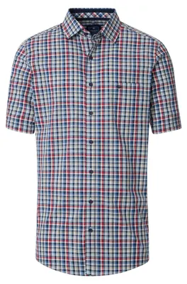 Produktbild von Redmond - Modern Fit - Herren Freizeithemd (251015999), Größe:6XL, Farbe:Rot(50)