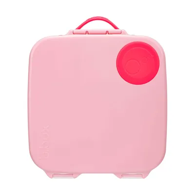 Produktbild von B.box Lunchbox für Kinder zur Schule – kompakte Lunchbox mit Fächern und Kühleinsatz, Flamingo Fizz