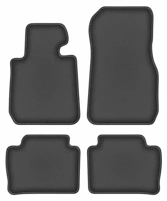Image de Tapis de sol en moquette pour BMW 3 F30 2011-2018 (berline) – jeu 4 pièces, gris graphite, sur mesure – Wielganizator DURBAN
