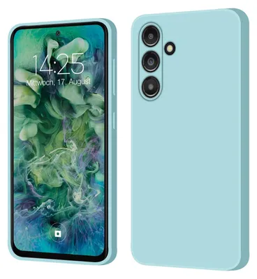 Produktbild von Hülle für Samsung Galaxy S23 FE Case Cover Bumper Smartphone Softgrip Schutzhülle Farbe: Hellblau