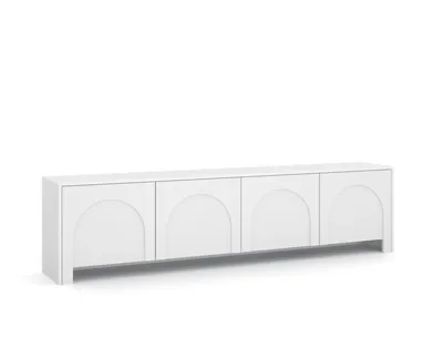 Image de Meuble TV : quatre portes, blanc