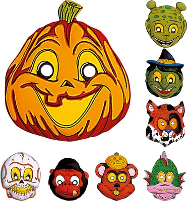 Produktbild von WIDMANN Maske Halloween Klassiker 8fach sortiert