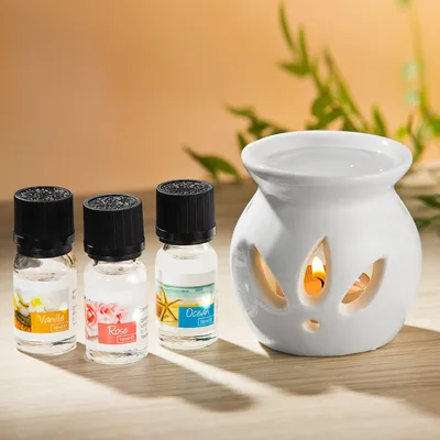 Produktbild von Duftlampe mit 3 Duftölen