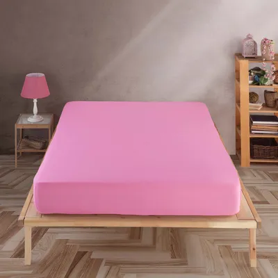 Produktbild von Vency Premium Jersey Spannbettlaken 160x200cm Rosa - Spannbetttuch 100% Baumwolle, Bettlaken 160x200 Bis 35 cm Matratzenhöhe, Rosa, 160x200 cm