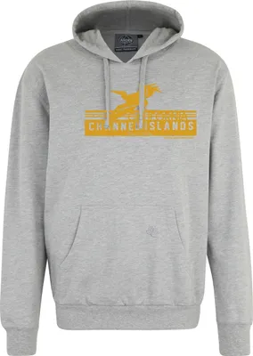 Produktbild von Übergrößen Kapuzen-Sweatshirt AHORN SPORTS Channel Island orange Graumeliert 7XL