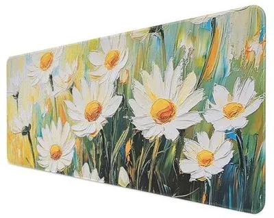 Productafbeelding van Grote gaming muismat 800 x 300 mm - comfortabele bureaumat met rubberen onderkant