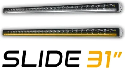 Produktbild von SKYLED SLIDE 31” LED Bar Fernscheinwerfer, 786,5mm mit Dynamischem Positionslicht (Weiß/Amber), 11340 Lm, ECE R149 Ref. 45, Slim Line Zusatzscheinwerfer E- 12V 24V