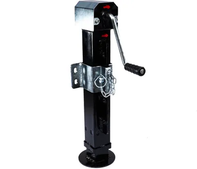 Produktbild von Stützfuß mit Kurbel Spindelhub 320 mm 4000 kg Tragfähigkeit rot Anhänger